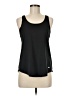 Nike 100% Polyester Solid Black Active Tank Size M - photo 1