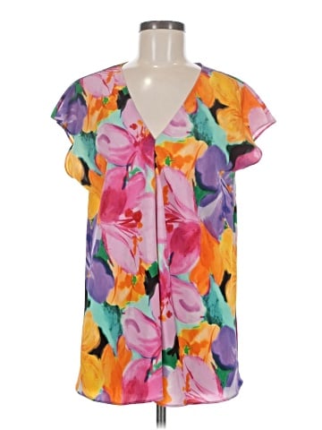 Lauren by Ralph Lauren Short Sleeve Blouse (view 1)