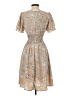Roolee 100% Polyester Paisley Tan Casual Dress Size XS - photo 2
