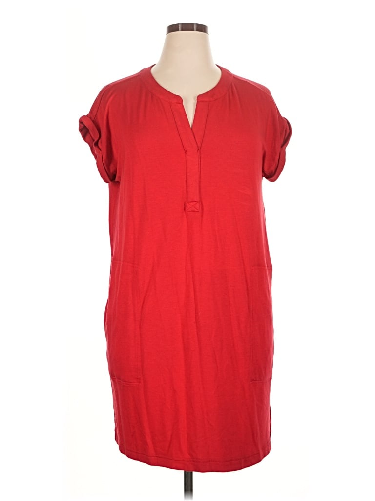 Pre-owned Lou & Grey Casual Dress In Red
