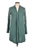 Lands' End Solid Teal Cardigan Size M - photo 1