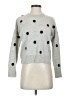 Madewell 100% Cashmere Polka Dots Silver Cashmere Pullover Sweater Size XS - photo 1