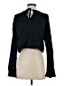 Something Navy 100% Viscose Black Long Sleeve Top Size XS - photo 2