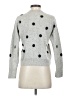 Madewell 100% Cashmere Polka Dots Silver Cashmere Pullover Sweater Size XS - photo 2
