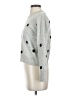 Madewell 100% Cashmere Polka Dots Silver Cashmere Pullover Sweater Size XS - photo 5