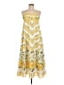 Dalia Macphee Floral Yellow Casual Dress Size M - photo 1