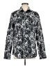 Calvin Klein Print Silver Long Sleeve Button-Down Shirt Size M - photo 1