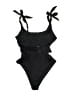 Assorted Brands Solid Black One Piece Swimsuit Size XL - photo 1