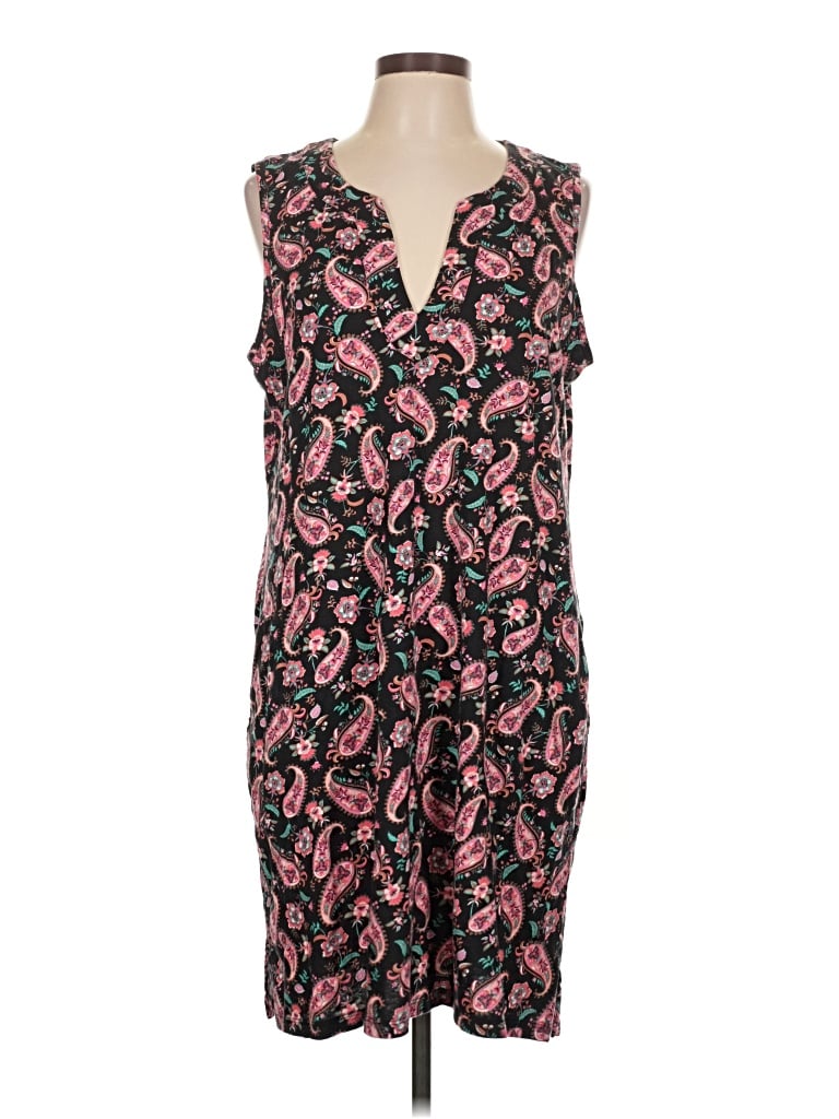 Pre-owned Lands' End Casual Dress In Pink