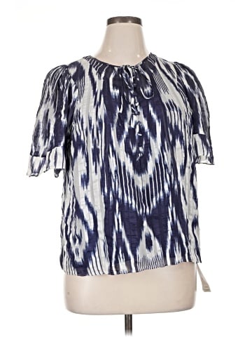 Rebecca Taylor Short Sleeve Silk Top (view 1)