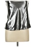 Anthropologie 100% Polyester Metallic Silver Sleeveless Blouse Size M - photo 1
