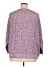 Ann Taylor LOFT 100% Cotton Tweed Purple Pullover Sweater Size XL - photo 2