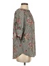 Assorted Brands Floral Gray 3/4 Sleeve Blouse Size S (estimated) - photo 4