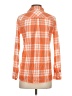 J.Crew Plaid Orange Long Sleeve Blouse Size 00 - photo 2