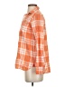 J.Crew Plaid Orange Long Sleeve Blouse Size 00 - photo 5