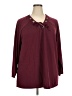 Ave Leisure Burgundy Long Sleeve Henley Size 22 - photo 1