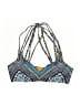 Red Carter Print Blue Swimsuit Top Size XS - photo 1