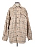 Collusion Plaid Tan Coat Size 2 - photo 1