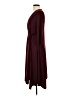 Perceptions Solid Burgundy Casual Dress Size L - photo 5