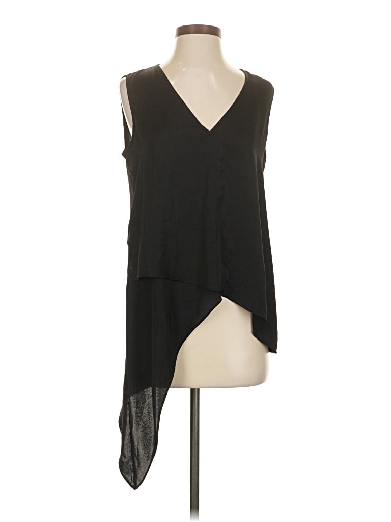 Pre-owned Bcbgmaxazria Sleeveless Blouse In Black