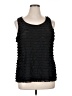 Sejour Black Sleeveless Blouse Size 1X - photo 1
