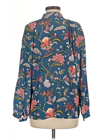 Tucker Long Sleeve Silk Top (view 2)