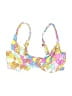 VETCHY Floral Yellow Swimsuit Top Size MDD - photo 1