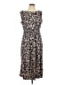 Perceptions Paisley Black Casual Dress Size L - photo 1