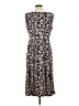 Perceptions Paisley Black Casual Dress Size L - photo 2
