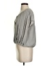Gap 100% Polyester Gray Short Sleeve Blouse Size S - photo 5