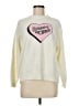 Assorted Brands 100% Acrylic Hearts Ivory Pullover Sweater Size M (estimated) - photo 1