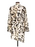 Chico's 100% Polyester Animal Print Ivory Kimono Size Lg (2) - photo 2