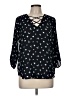 Sweet Rain 100% Polyester Black 3/4 Sleeve Blouse Size M - photo 1