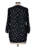 Sweet Rain 100% Polyester Black 3/4 Sleeve Blouse Size M - photo 2