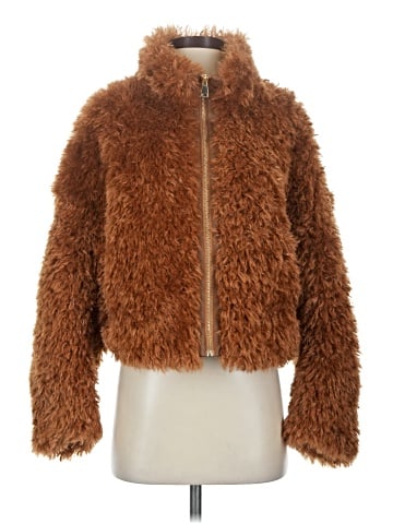 Maeve by Anthropologie Faux Fur Jacket (view 1)