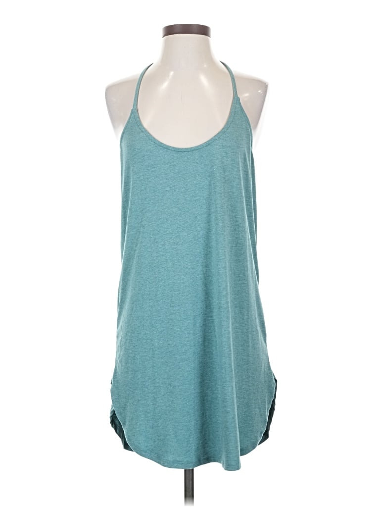Pre-owned Lulus Tank Top Teal Halter Neckline Tops