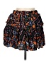 Olivaceous 100% Rayon Floral Black Casual Skirt Size M - photo 1