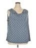 Chaps Blue Sleeveless Blouse Size 2X - photo 1