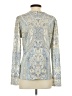 Unbranded Paisley Blue Long Sleeve Blouse Size S - photo 2
