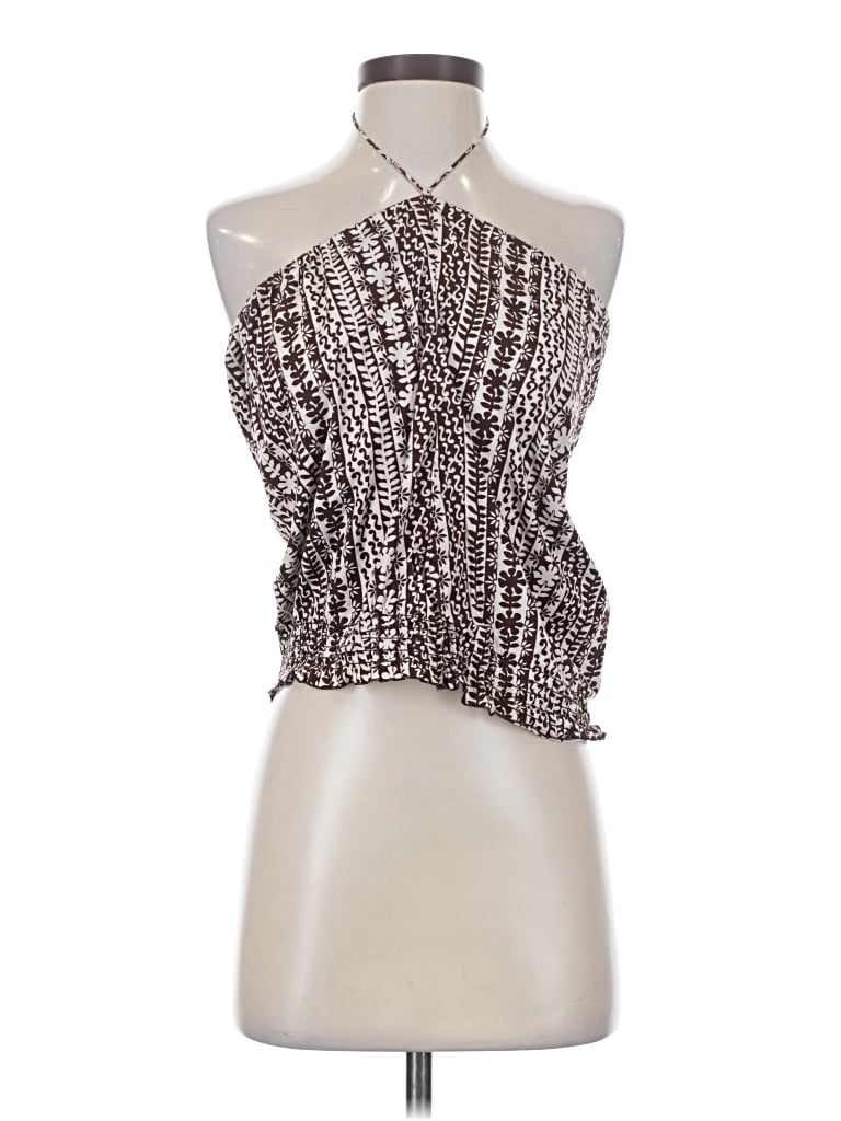 Pre-owned Trina Turk Sleeveless Blouse In Silver