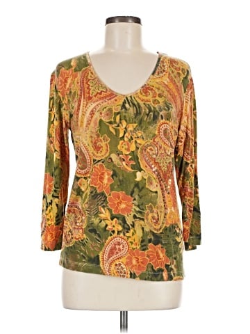 Chico's 3/4 Sleeve T-Shirt (view 1)