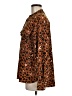 Karl Lagerfeld Paris 100% Polyester Animal Print Brown Long Sleeve Blouse Size M - photo 5