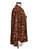 Karl Lagerfeld Paris 100% Polyester Animal Print Brown Long Sleeve Blouse Size M - photo 4