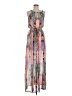L Space 100% Polyester Print Pink Casual Dress Size M - photo 1
