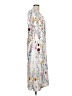 Unbranded 100% Polyester Print White Casual Dress Size L - photo 4