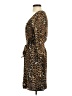 Express 100% Polyester Animal Print Brown Cocktail Dress Size S - photo 5