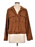 Unbranded Brown 3/4 Sleeve Button-Down Shirt Size L - photo 1