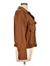 Unbranded Brown 3/4 Sleeve Button-Down Shirt Size L - photo 4