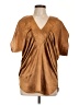Assorted Brands Brown Short Sleeve Blouse Size 10 - photo 1