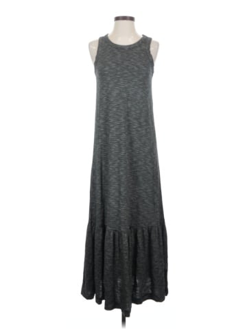 Madewell Knit Tank Ruffle-Hem Dress in Stripe (view 1)